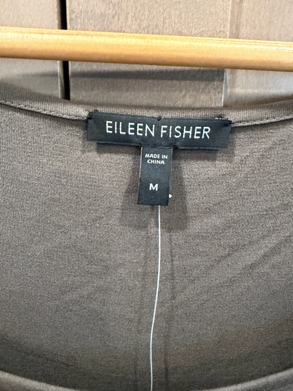 Eileen Fisher Mushroom Scoop Neck Tunic - Picture 2 of 5